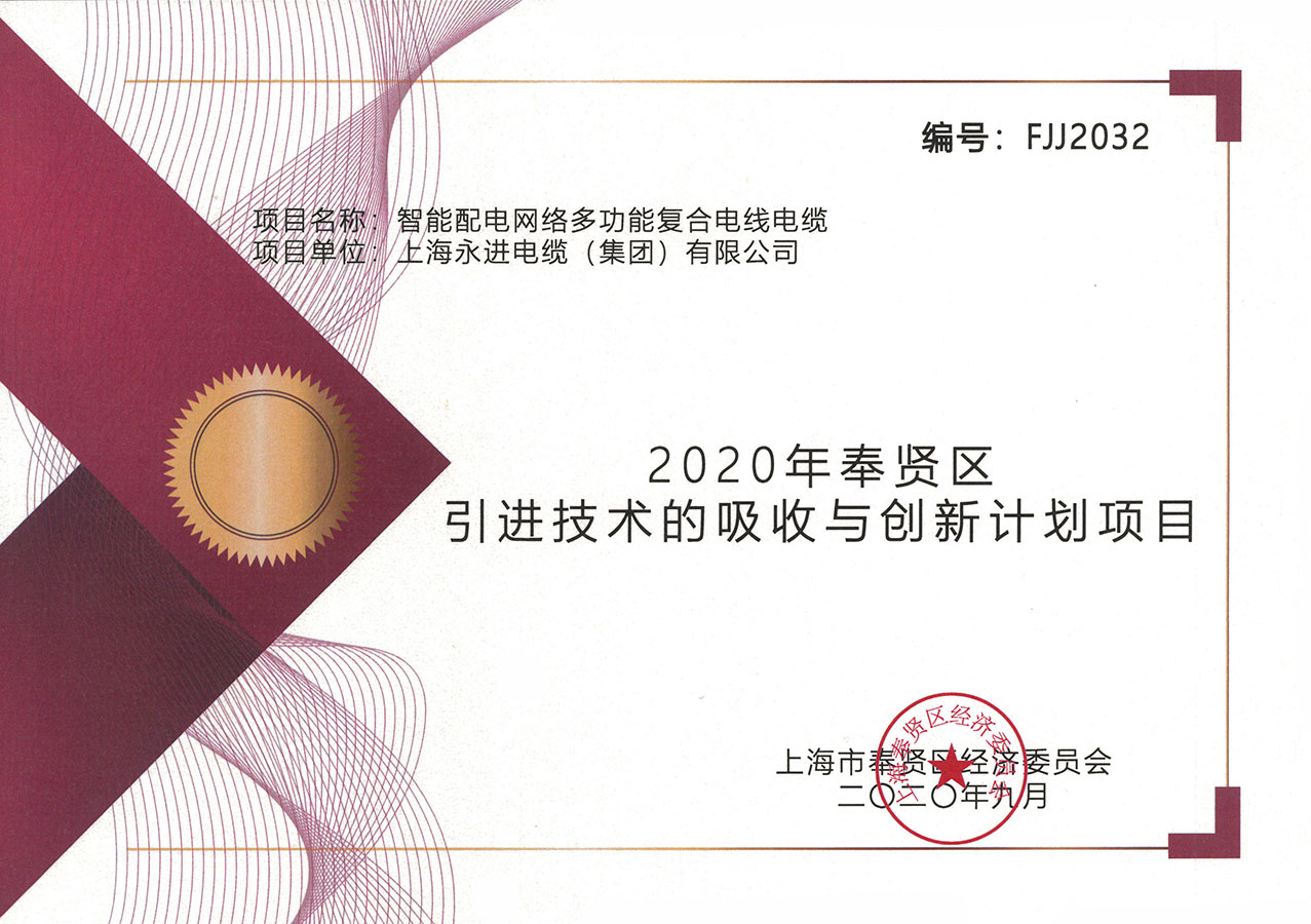 奉賢區(qū)引進技術(shù)的吸收與創(chuàng)新計劃項目