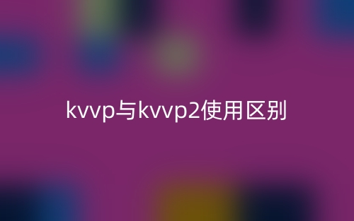 kvvp與kvvp2使用區(qū)別是什么？(圖1)