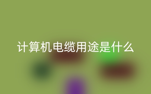 計(jì)算機(jī)電纜用途是什么？(圖1)