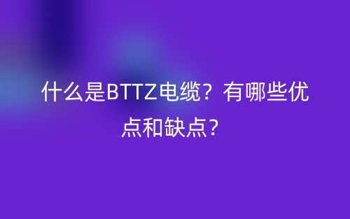 什么是BTTZ電纜？有哪些優(yōu)點(diǎn)和缺點(diǎn)？(圖1)