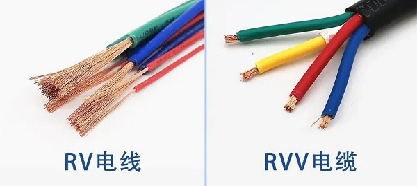 電纜線RVV和RV兩者有什么區(qū)別？(圖1)